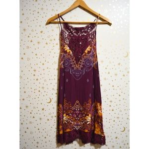 Free People Lace Floral Swing Slip Dress XS